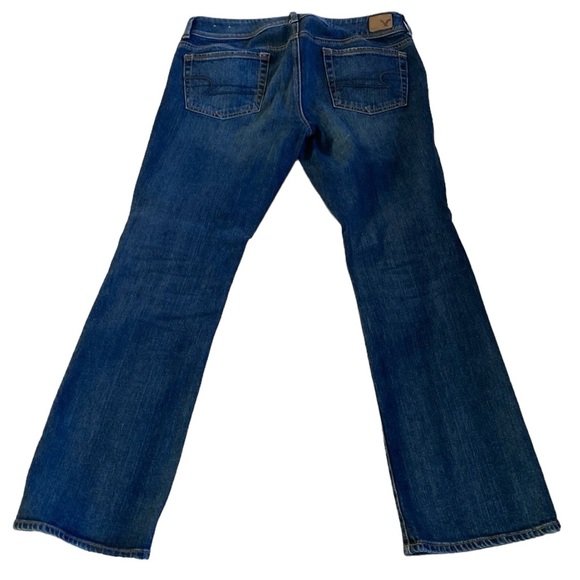 American Eagles Outfitters Kick Boot Stretch Size 8 Closing Zip/Button 5 Pockets - Picture 4 of 11